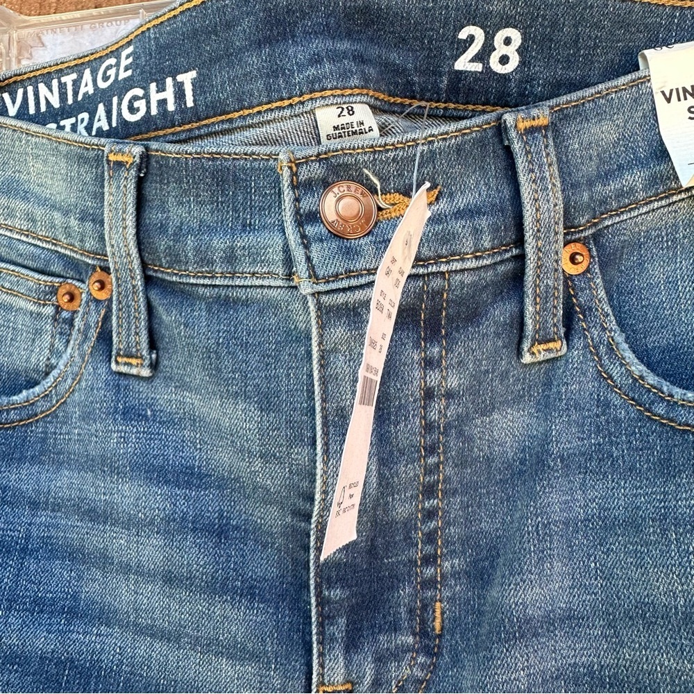 J. Crew 9" vintage slim-straight jean in Tilda wash Size 28 New - Picture 6 of 15